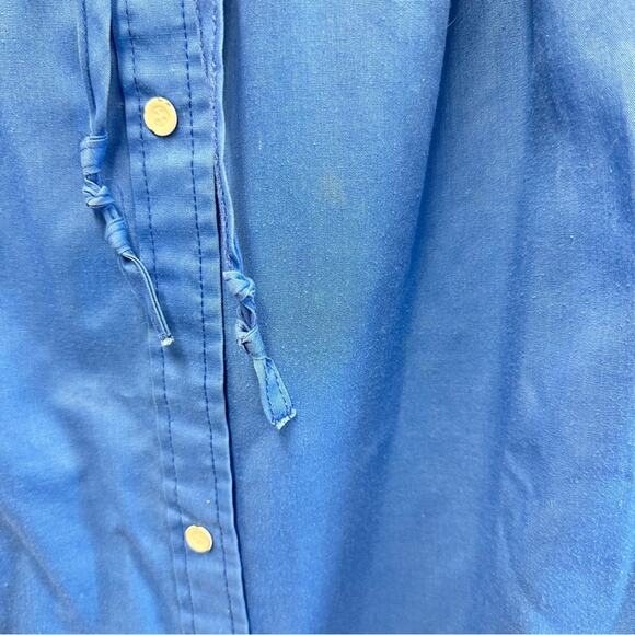 Lara Dee by Charm vintage 70s snap front house dress kaftan size 42-44 - Picture 4 of 16